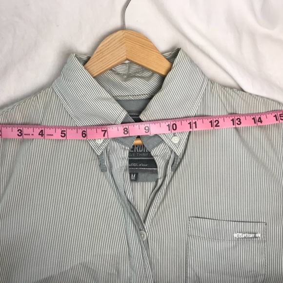 SOLD - Superdry Grey Striped Button-up Shirtdress - Picture 11 of 11